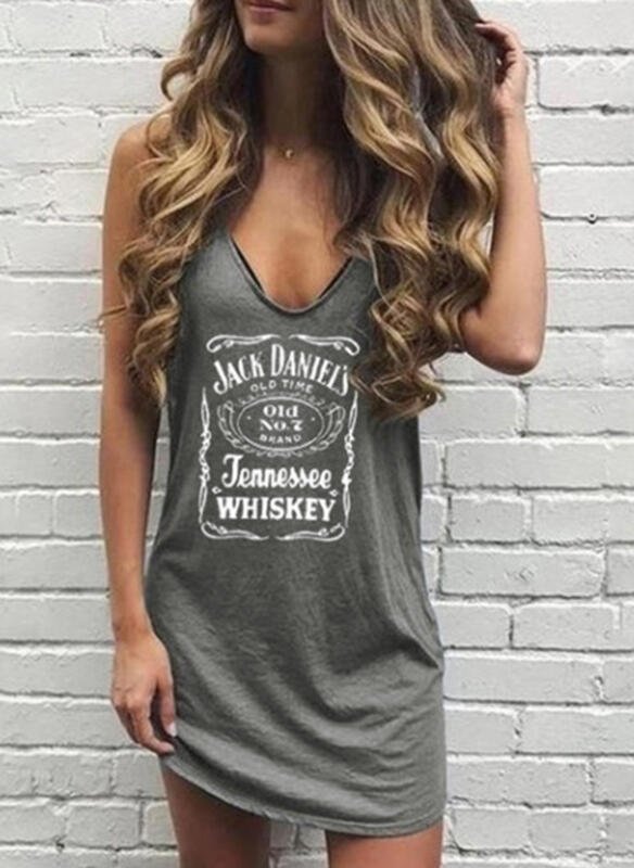 Sukienka shirtowa na ramiączkach